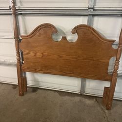 Oueen headboard and frame