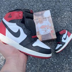 Jordan 1 Retro High OG "Black Toe Reimagined" Size 6y