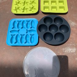silicone, jello molds & Silicone Egg Bite Mold with Lid, all for $10