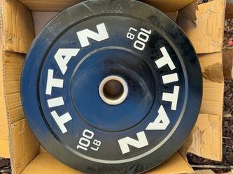titan fitness 100 LB Olympic Bumper Plates(brand new)  weights weightlifting workout