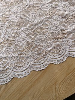 White Lace Tablecloth Wedding
