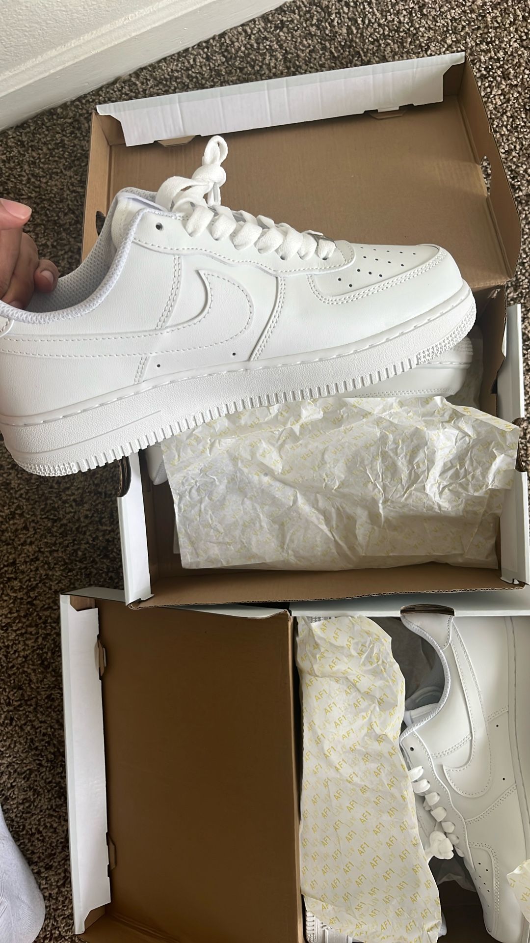 Air Forces 1s White Lows