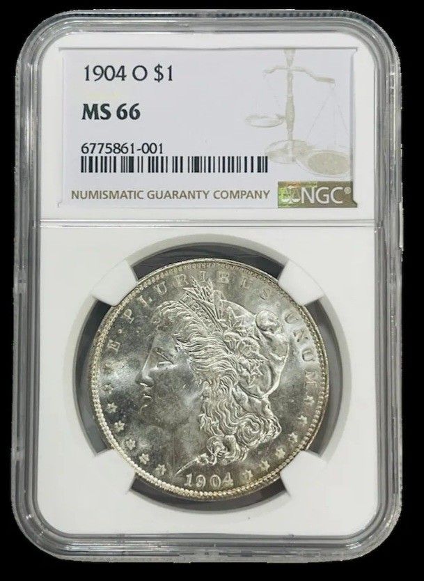 1904 O Morgan Silver Dollar NGC MS66