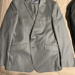 silver/gray kenneth cole suit like new