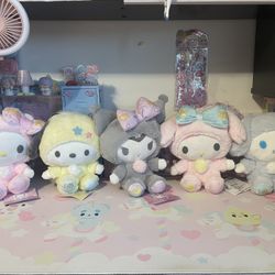 Sanrio Pajama Stars & Moon Plushies