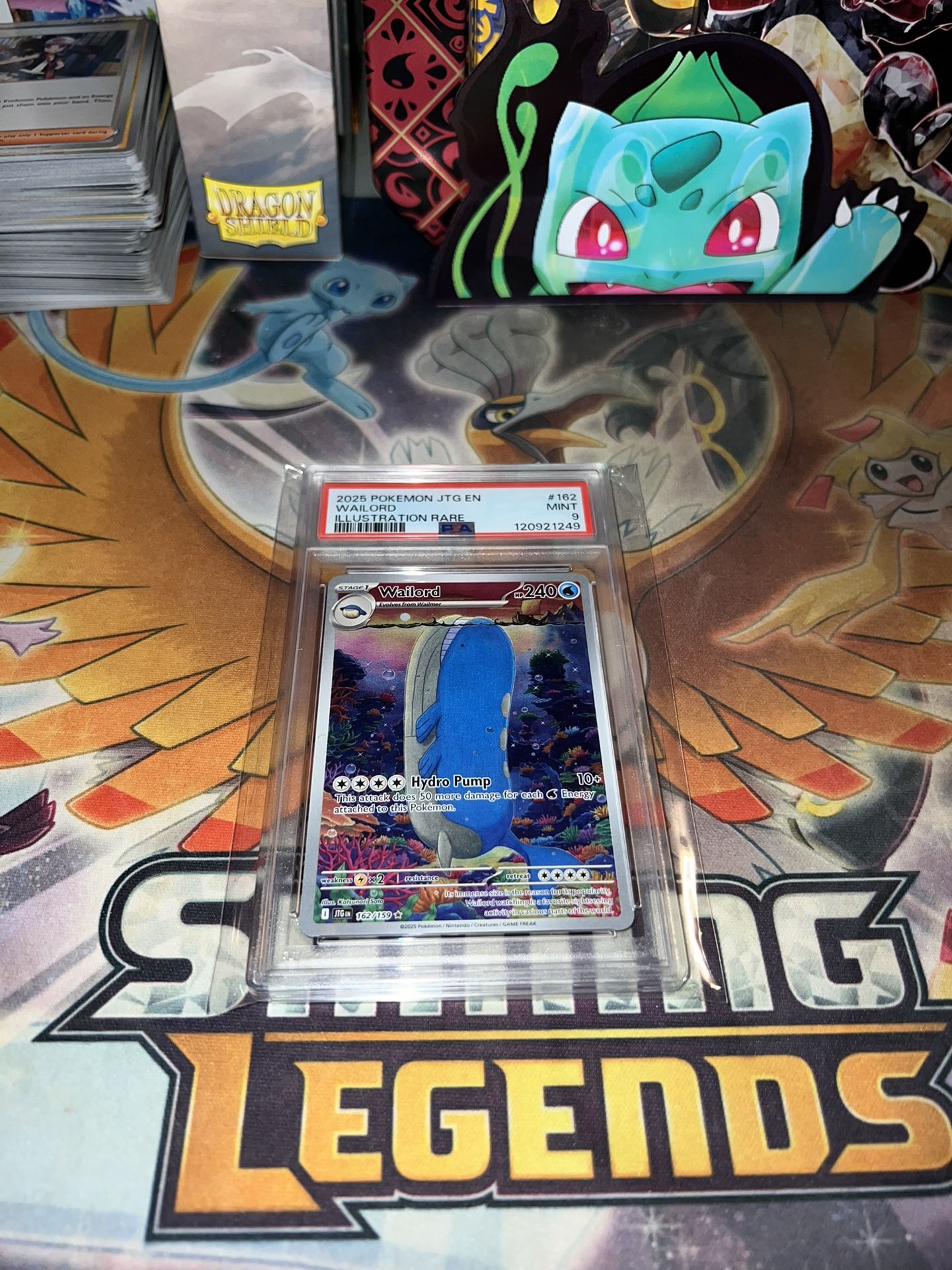 Pokemon Journey Together Illustration Rare Wailord Psa 9