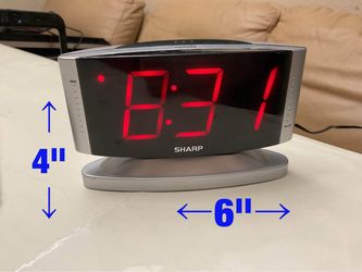 Sharp digital LED alarm clock  -  $10