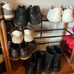 2x West Elm Shoe Racks 