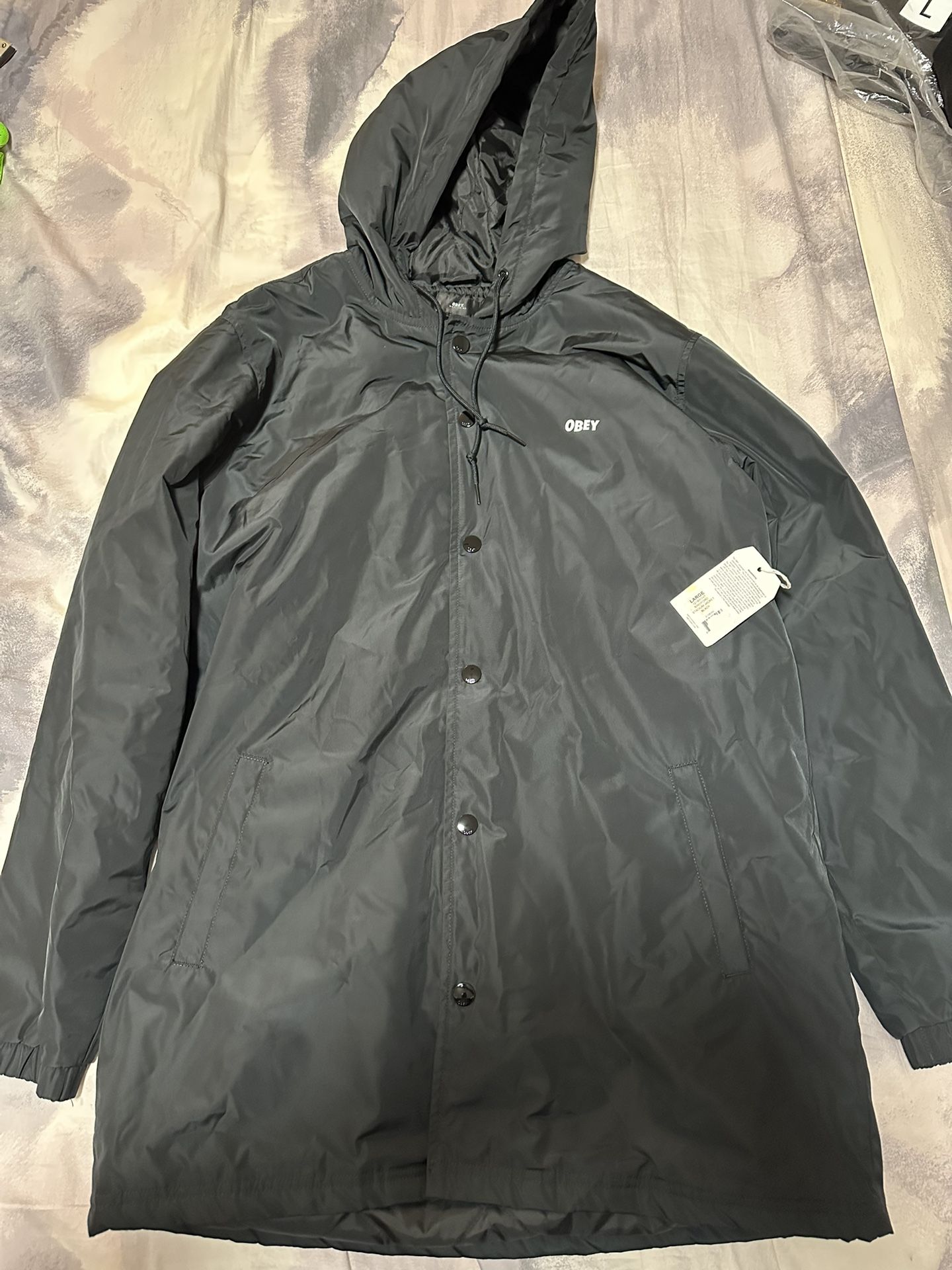Obey Stadium Jacket Size Large