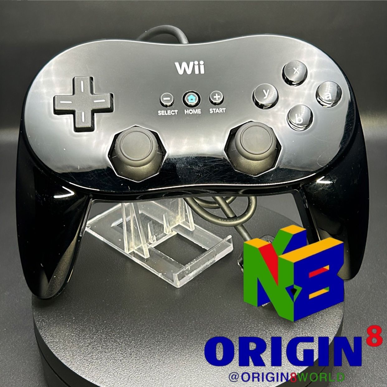 Black Wii Classic Controller Pro - Wii Pristine Tested Authentic