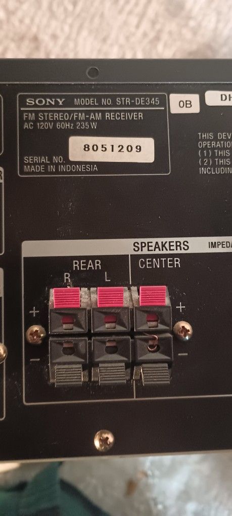 Sony Audio/Video Receiver