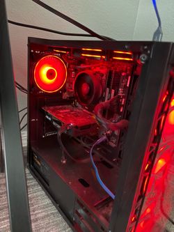 Custom Built Gaming PC Red RGB