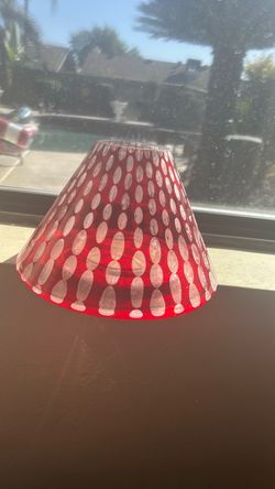 Antique glass lampshade3 1/4”H 5 3/4” w 