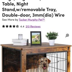 dog crate/side table