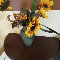 Metal Vase (Flower Is Free)