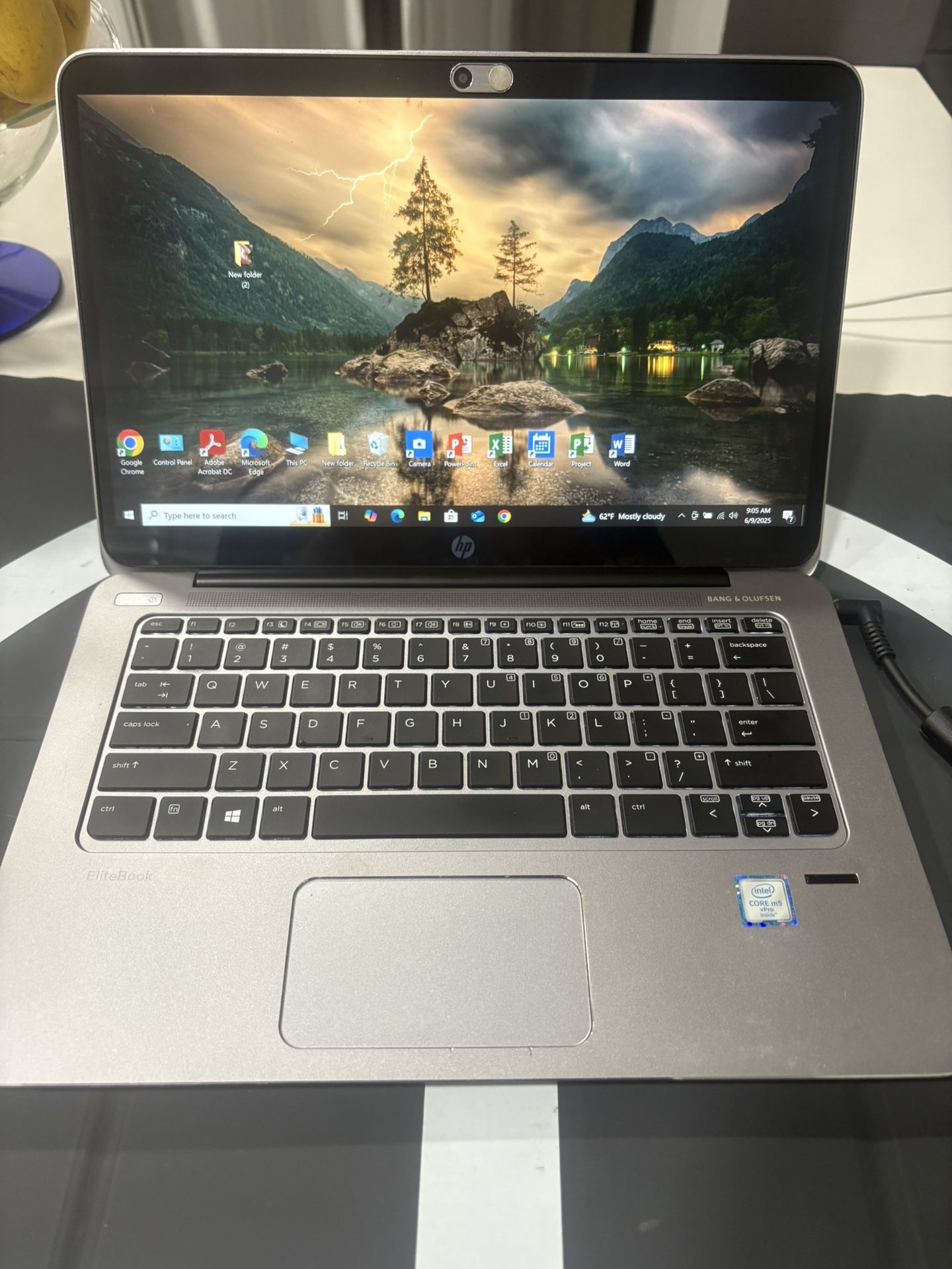 HP ÉLITEBOOK model # 1030 G1 … comes with BANG & OLUFSEN SOUND VERY CLEAR 128 GB SOLID STATE M2 sata …( capacity ) 8.0 GB MEMORY WINDOWS 10 profe