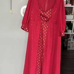 WOMENS VEILED DRESS IN A RARE 4XL SIZE BRAND NEW IN PINK AND GOLD. OUTSTANDING LOOKS VERY PROVOCATIVE AND SEXY