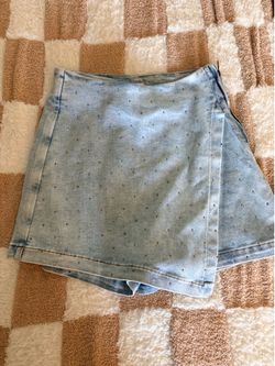 Jean skirt skort