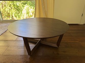 Wood coffee table