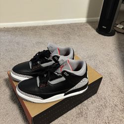 Air Jordan 3 Black Cement Size 10