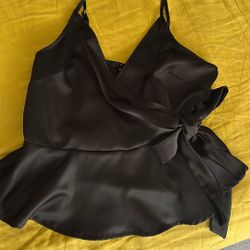 Medium Sophisticated Black Blouse 