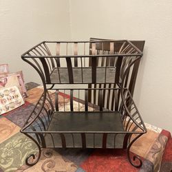 Metal Organizer Or Fruit Bowl 