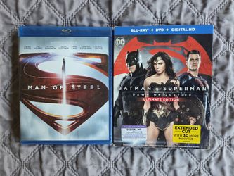 Man Of Steel Blu-Ray / Batman V Superman Blu-Ray