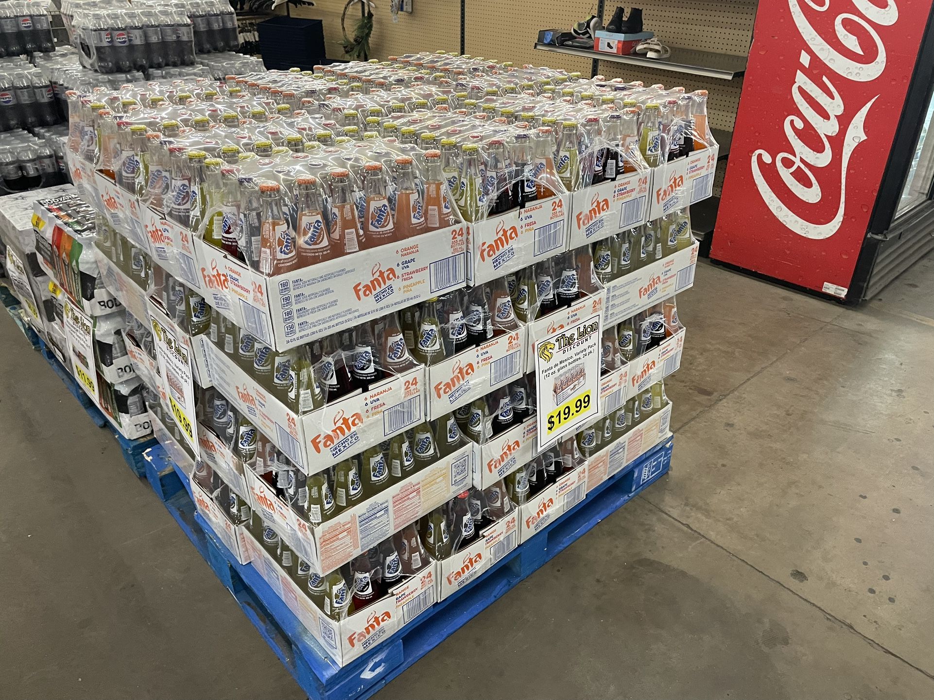 FANTA 24 count variety pack glass bottles Made in Mexico real sugar $19.99 !!!! Pick up 43rd ave and Indian School
