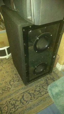 Car subwoofer enclosure speakers 400w x 2