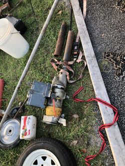 Tools - Trailer Full - Coring Drill - Cement Saw - Compressor