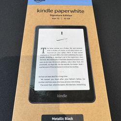 New Kindle Paperwhite Signature Edition