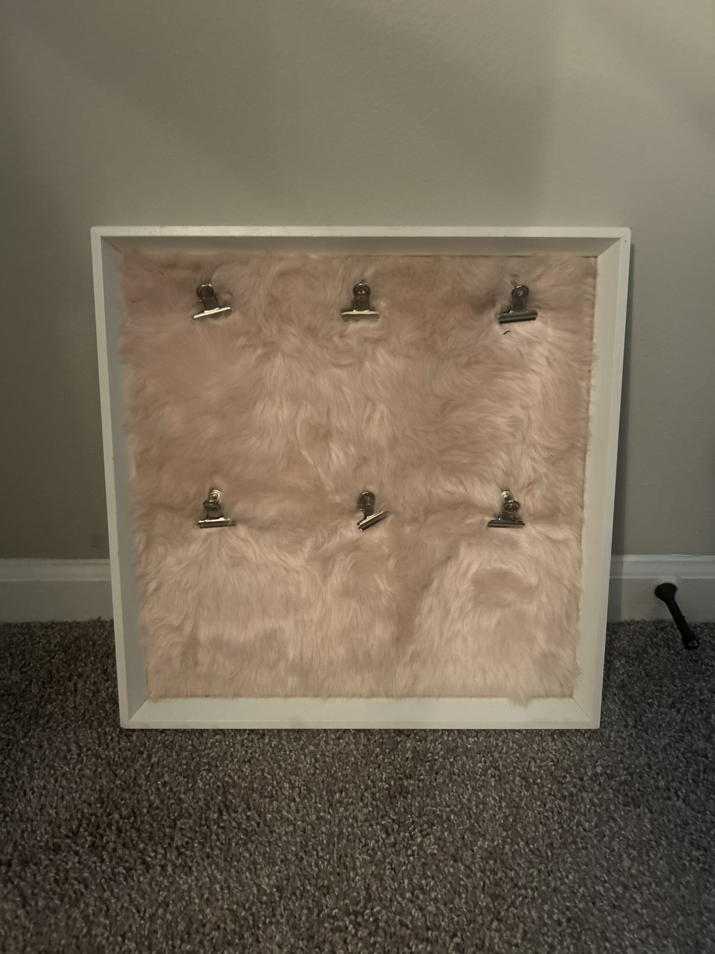 Pink Faux Fur Message Board