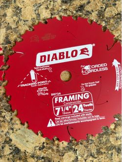 Diablo blades new 71/4 24 teeth $10 each