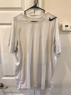 Nike dri fit fitted white XL men