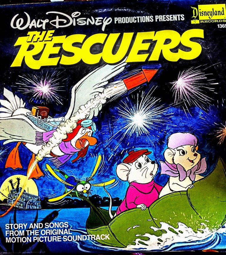Disney The Rescuers 1977  Vinyl Record