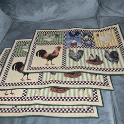 Chicken and Rooster Placemats 