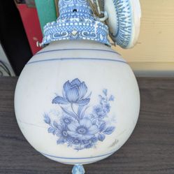 Milk Glass Hanging Lamp