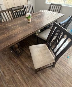 🪵 Magnolia Home Dining Table + 8 Chairs — $500 OBO