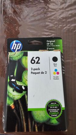 HP 62 2pack black and tricolor ink