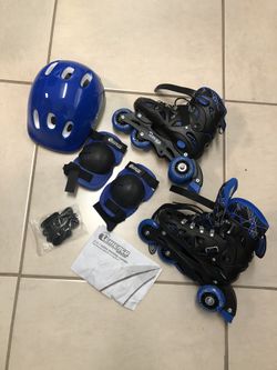 Chicago skates Set que incluye rodilleras, Casco 