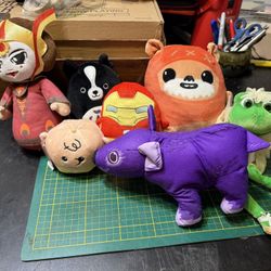 Squishmello And Stuffed Animal Lot Star wars Iron Man 