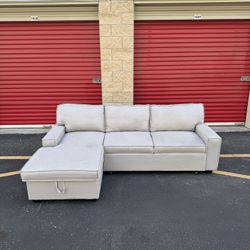 Delivery! Sleeper Sectional Sofa w Storage