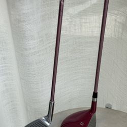 Driver Golf Club RH Jr. Flex 39" And Wedge PW Junior Flex 32" Right Handed