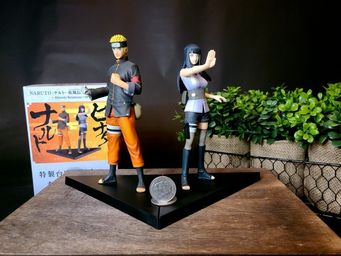 (-$20USD Local Pickup) Banpresto Craneking Naruto And Hinata Shinobi Relations Figure