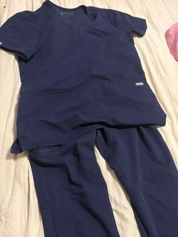 FIGS SCRUB SET NAVY BLUE