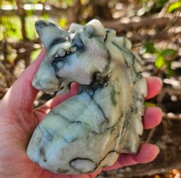 🦄 Crystals | Tree Agate Carved Unicorn 🦄