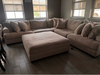 Large sectional w/ottoman