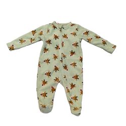 Old Navy Reindeer Pajamas Unisex 2-Way-Zip Sleep & Play Footed One-Piece for Baby 6-8 month