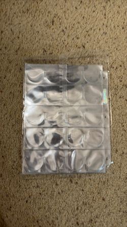 Vintage 90s Pogs Milk Caps Binder Sleeves Lot - 7 Archival Storage Protector Sheets