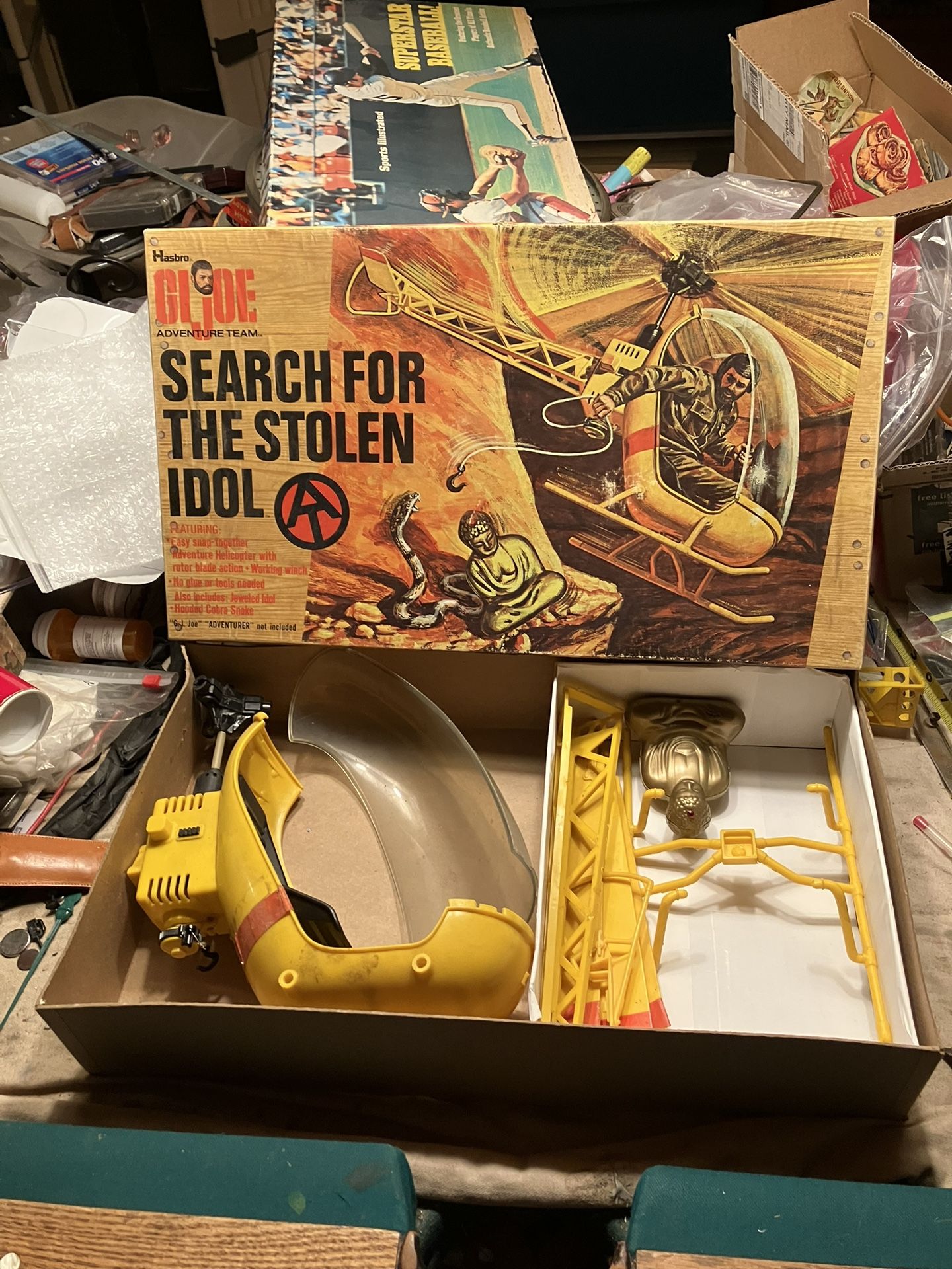1971 Gi Joe Adventure Team Helicopter Search for the Stolen Idol
